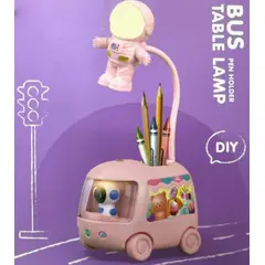 OEM - Lámpara De Mesa Infantil Diseño Autobús Con Portalápices