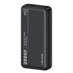 USAMS - Cargador Portatil Power Bank Bateria Externa 20.000mAh 22.5W CD265 Negro