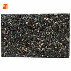 BUDNIK - Baldosa Alta Resistencia Lavado Colonial Piedra Negra fondo negro 60 x 40 x 3.8 cm