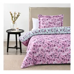 AMERICAN FAMILY - CUBRECAMA QUILT ESTAMPADO ADELLE 1.5 PLAZAS SINGLE