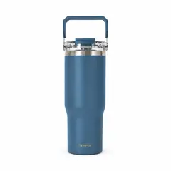 TEMPER - Termo Botella Termica Agua Acero Inoxidable Tumbler 900ml Azul