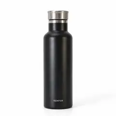 TEMPER - Termo Botella Termica Agua Acero Inoxidable LidSip 750 ml Negro