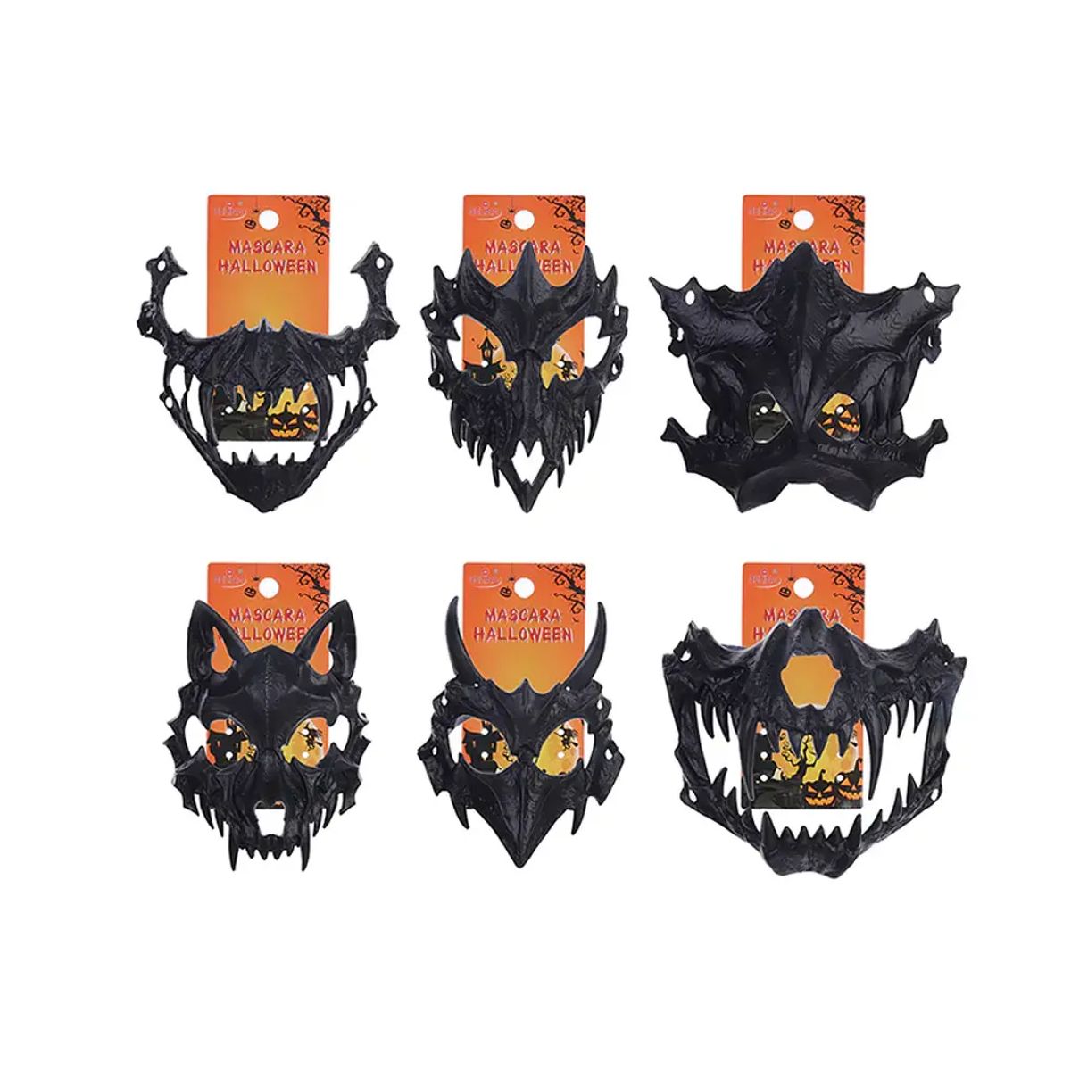 GENERICO - Antifaz halloween 17cm diseño aleatorio 44614
