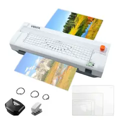 VIDITA - Termolaminadora 6 en 1 Plastificadora A4 Laminadora Frío Caliente 40 Micas