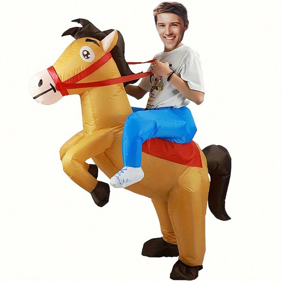 VATYERTY - Disfraz Traje inflable para montar a caballo 2XL