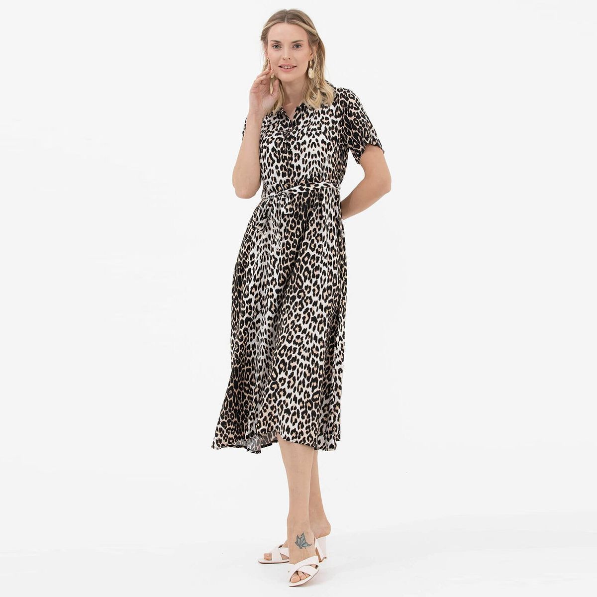 AGUAMAR - Vestido Aguamar 77234 Animal Print