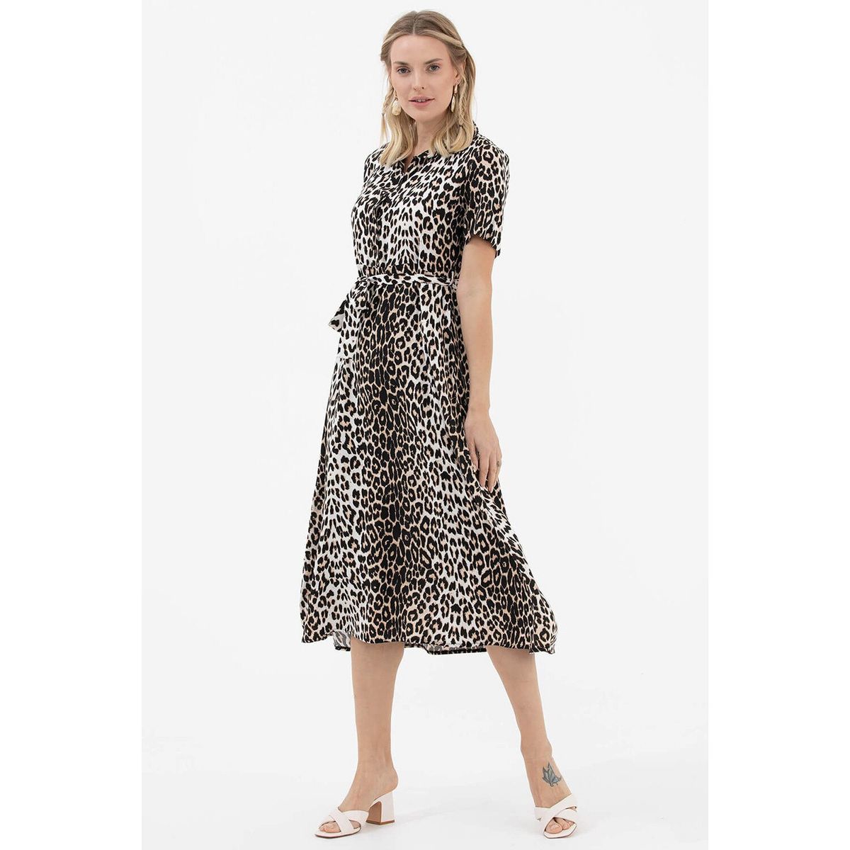 AGUAMAR - Vestido Aguamar 77234 Animal Print