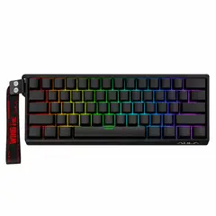 AULA - Teclado Win60 He SW magnético 60% Gamer Rgb cableado color negro