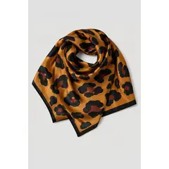 ECLIPSE - Pañuelo Animal Print Fátima Camel