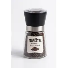 GENERICO - Pack 4 molinillos con Sal de mar de cahuil con Merkén ahumado,ajo,pimienta negra y romero de 160 g