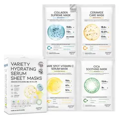 OOTD - Mascarilla Variety Hydrating Essence Sheet ea 12 unidades