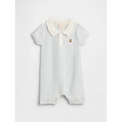 GAP - Enterito Bebé Polo Shortie Celeste