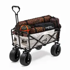 KANO - Carrito De Playa Plegable Sherpa 3.0 Ruedas Anchas