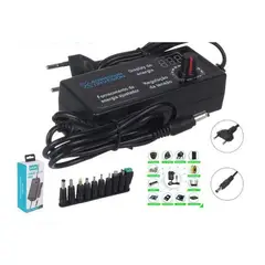 GENERICO - Adaptador de Corriente Universal Regulable 3-19V 9 Conectores