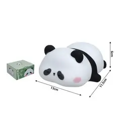GENERICO - Luz Nocturna Silicona Panda 13 x 11.5 x 6 cm