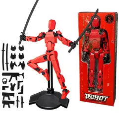 FEEL THE POWER - Figura Misión 13 Robot T13 Rojo Armada en Caja