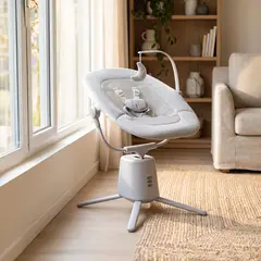 BEBESIT - Silla Nido Bouncer BabySwing 4Gen Gris