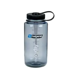 NALGENE - Botella Wide Mouth Sustain 1L Gray w/Black Cap