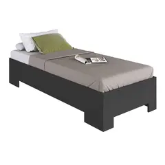 BE DESIGN - Cama 1 Plaza Grafito Xangai 90x190 cm