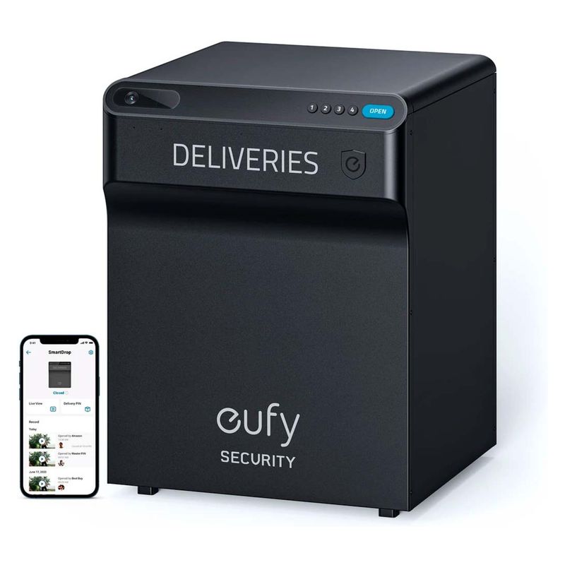 EUFY - Smartdrop Negro Caja Delivery Eufy