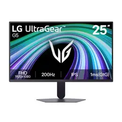 LG - Monitor Gamer UltraGear G5 25 FHD 200Hz 1ms 25G523B-B