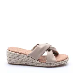 VIA UNO - Sandalia Mujer Solea Monaco Beige