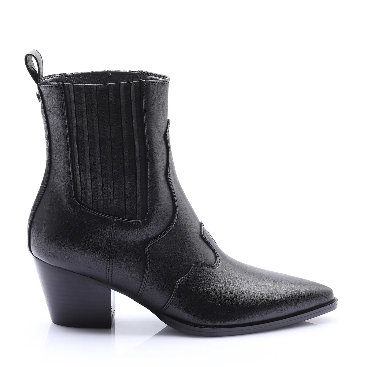 VIA UNO - Botin Mujer Solea Limoncello Negro