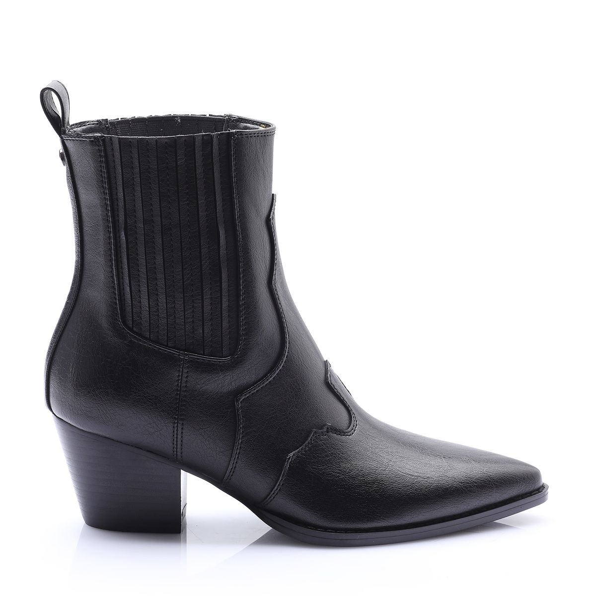 VIA UNO - Botin Mujer Solea Limoncello Negro