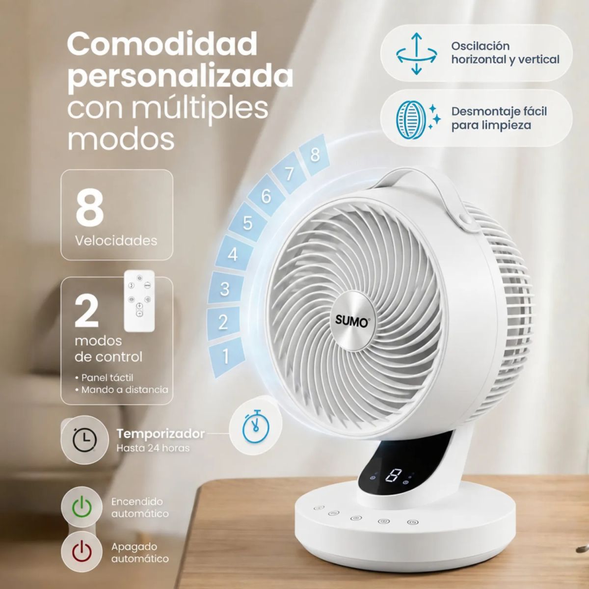 Ventilador Silencioso Orbit VM-45 Brisa Envolvente, marca SUMO - Foto 2