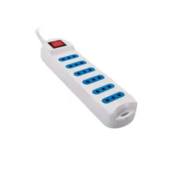 PHILCO - Alargador Eléctrico 6 Entradas 3 Metros con Interruptor