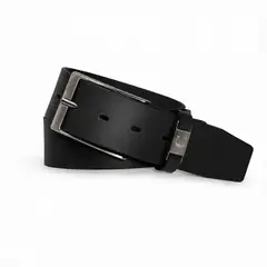 CRAFTMEN - Cinturón Cuero Genuino Bergamo Negro