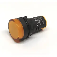 GENERICO - Indicador luminoso tipo Led dimensión 22mm alimentación 24V color Amarillo
