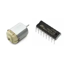 KIT - Motor de Corriente Continua Formato Standard 130 incluye Driver Puente H L293D