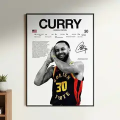 GENERICO - Cuadros BASKET Stephen Curry NBA + Marco
