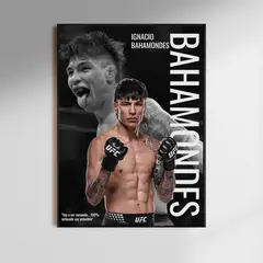 GENERICO - Cuadro UFC Ignacio “La Jaula” Bahamondes Chile MMA Artes Marciales Decoración Marco