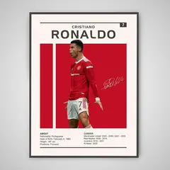 GENERICO - Cuadro Cristiano Ronaldo GOAT Manchester United CR7