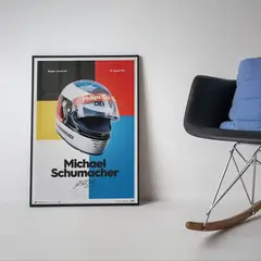 GENERICO - Cuadro Michael Schumacher - 1991 Helmet Casco