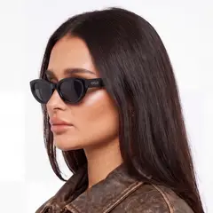 NOVY - Gafas Lentes De Sol Retro Ojo de Gato Polarizadas Marrón