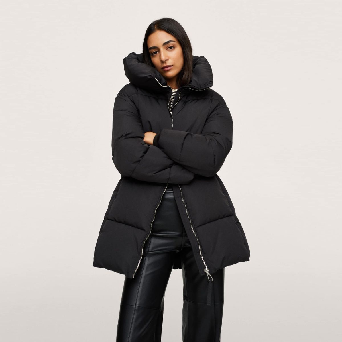 MANGO - Parka Acolchada Capucha Tokyo Mujer