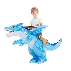 VATYERTY - Traje de dinosaurio inflable para niños en Halloween