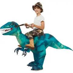 VATYERTY - Disfraz de dinosaurio inflable para niños en Halloween tipo monopieza