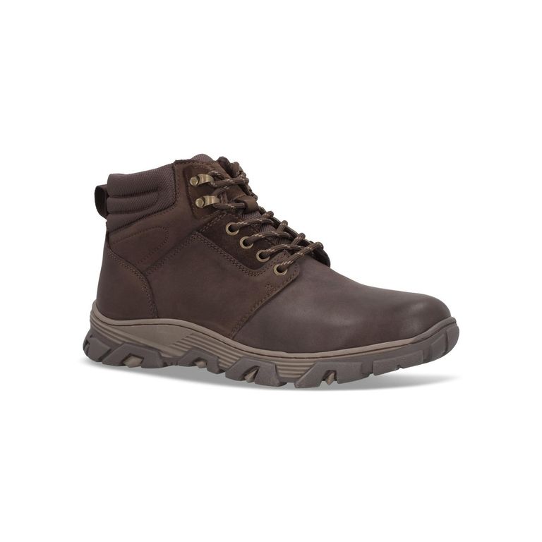 Botines Hombre Cuero Café Oscuro Sancy