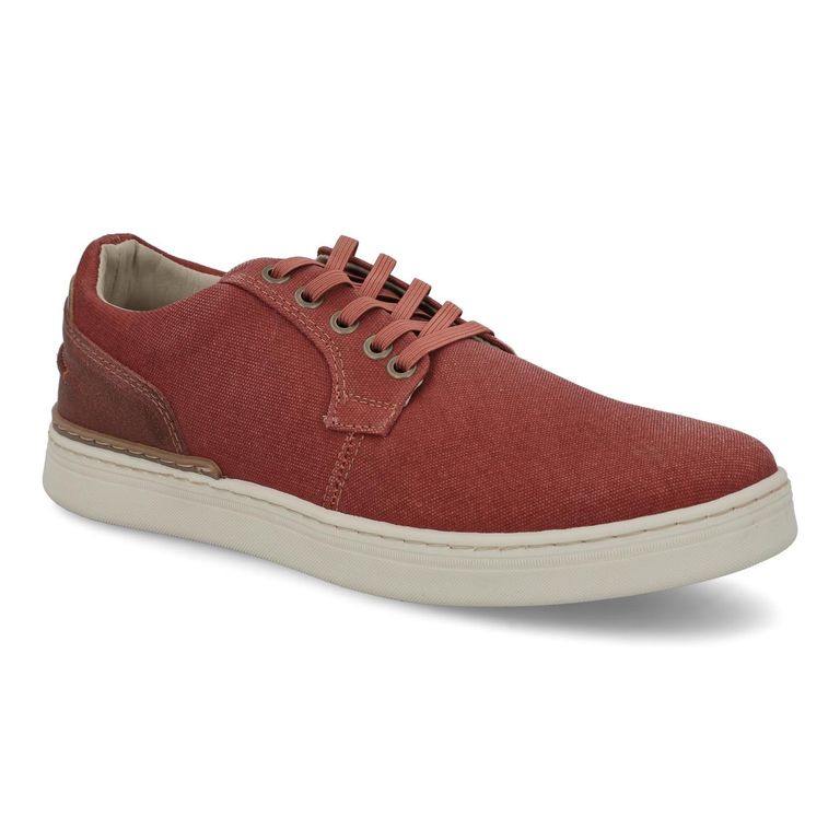 Zapatillas Hombre Textil Cordones Eslasticados Binn-0-82 Rojo