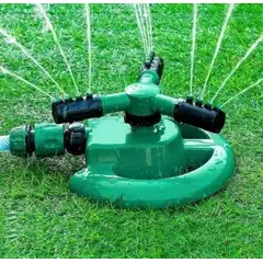 GENERICO - Aspersor De Riego Rociador De Agua Gira 360° 3 Brazos Jardín