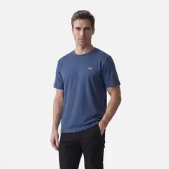 LIPPI - Polera Hombre Ulmo Back Print T-Shirt Azul Oscuro