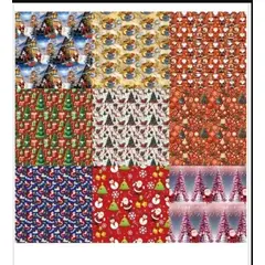 GENERICO - Papel De Regalo Para Decorar Regalo De Navidad 25 Pcs 70X100 Cm