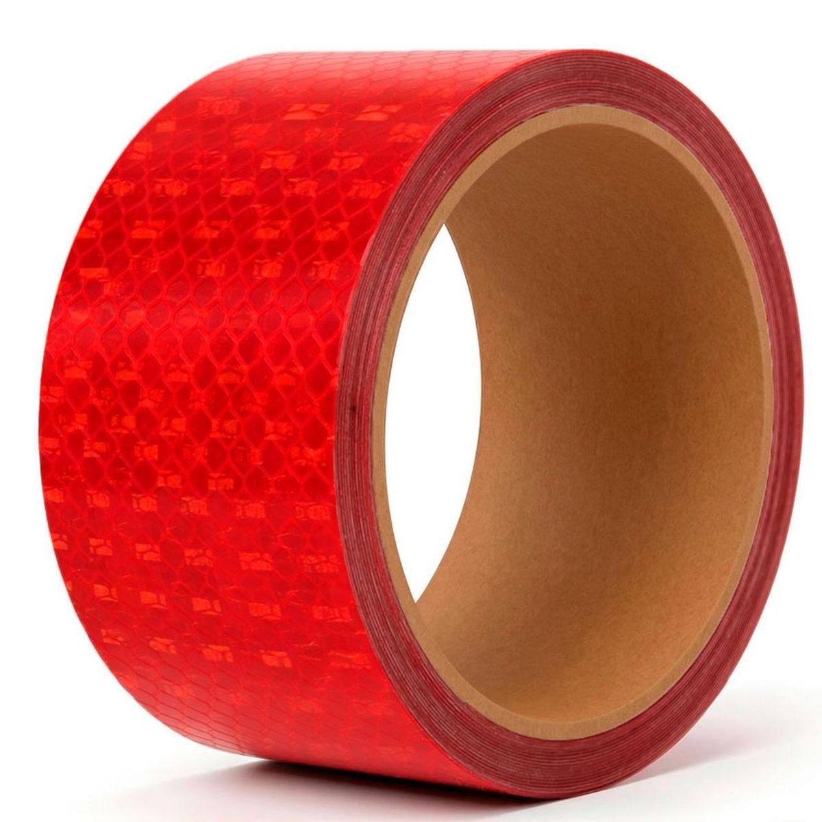 GEN - Cinta Reflectante Fluorescente Huincha Adhesiva 5 Metros - Rojo