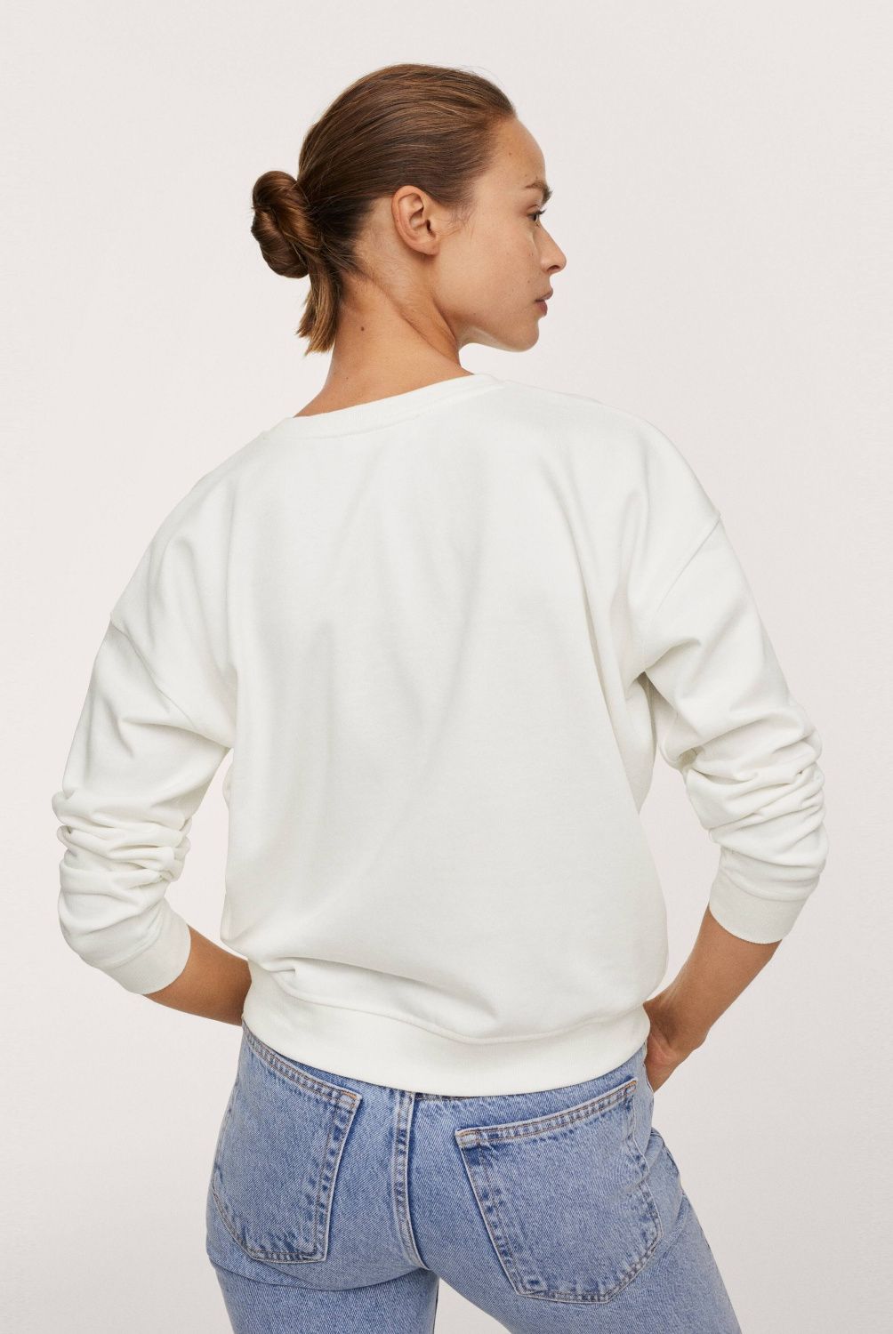 MANGO - Mango Polerón Mangologo Mujer