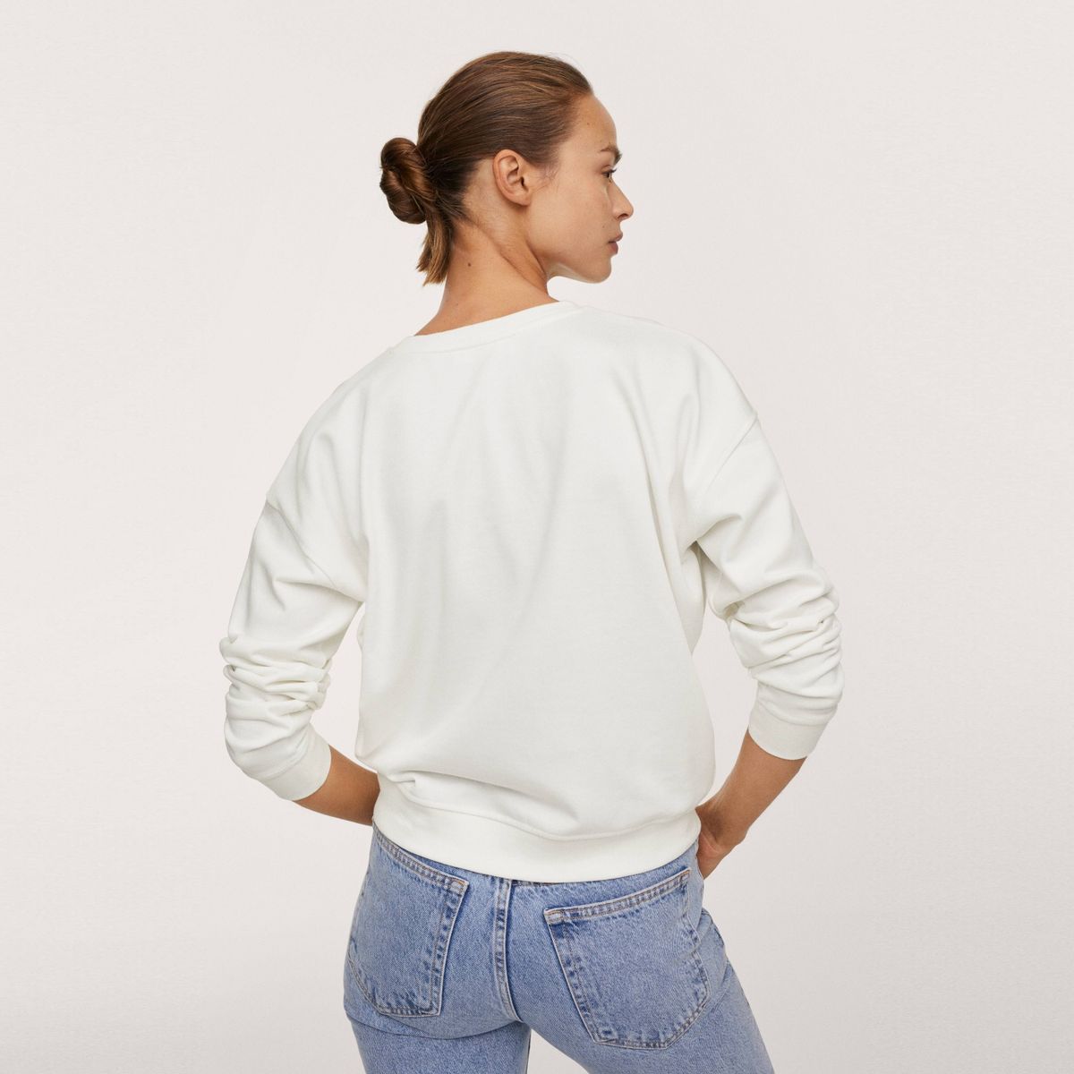 MANGO - Mango Polerón Mangologo Mujer