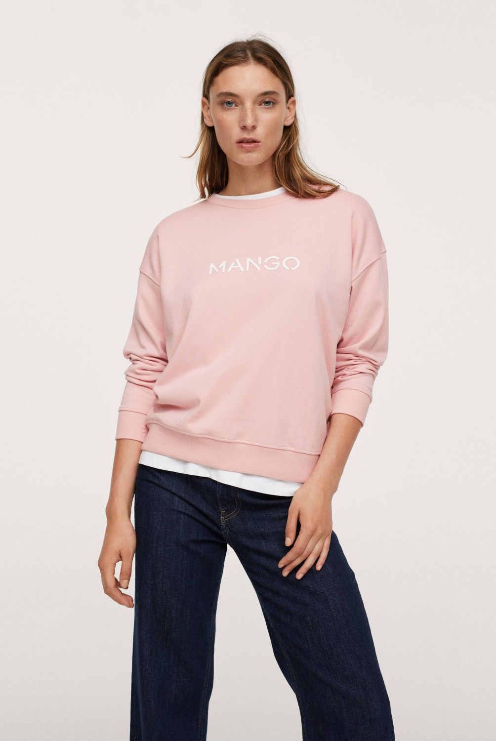 MANGO - Mango Polerón Mangologo Mujer